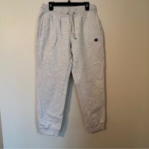 Champion Men's Reverse Weave Gray Sweatpant Size L Heather Gray Fleece